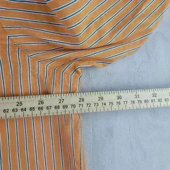 Polo Ralph Lauren Adult 2XL Orange  Striped Westerton Colorful Button Shirt Mens - Picture 5 of 7